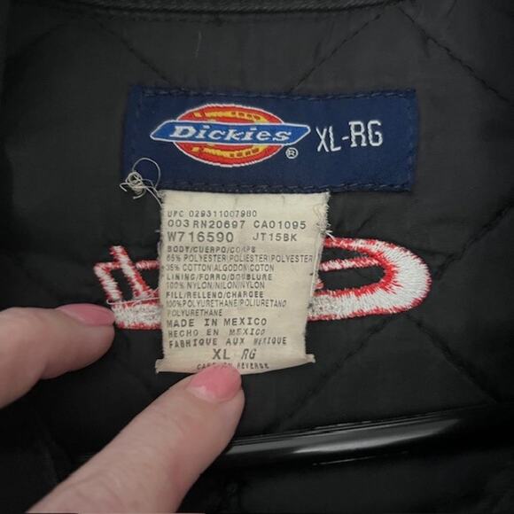 Dickies Men’s X-Large Regular Black Eibach Eisenhower Zip Adj Lined Jacket - Picture 7 of 11